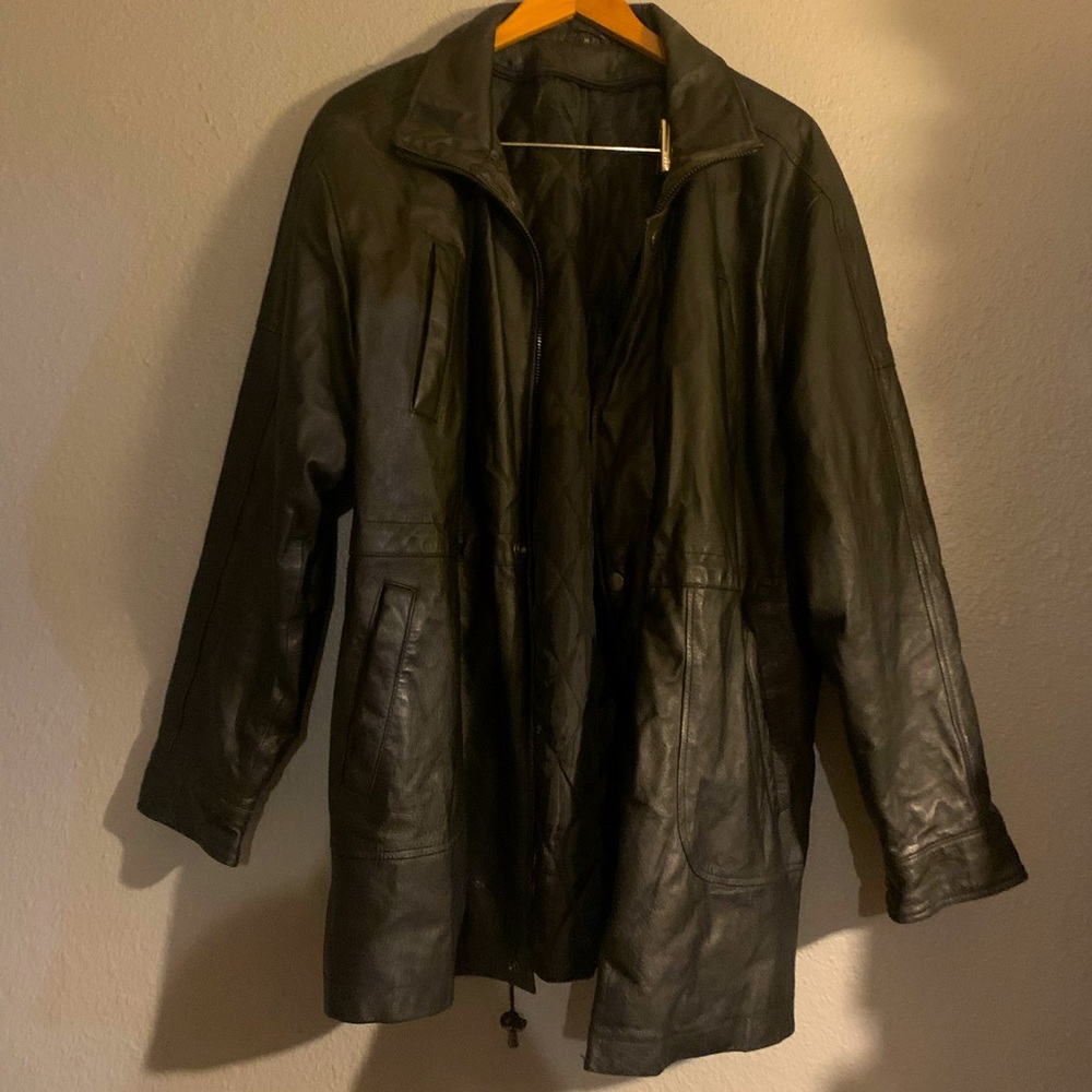Sergio Benini Insulated Genuine Leather Jacket